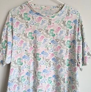 Loungefly diamond cash money shoes tee shirt